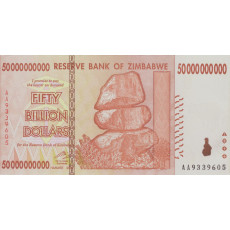 Fifty Billion Dollars Zimbabwe 2008